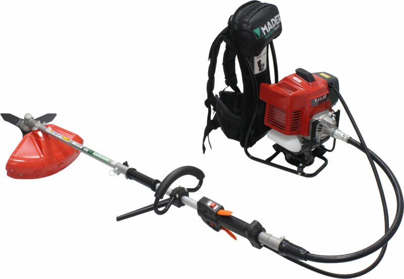 MADER 69297 - Desbrozadora, Multifunción, Mochila, 53.2cc, Motor Kawasaki