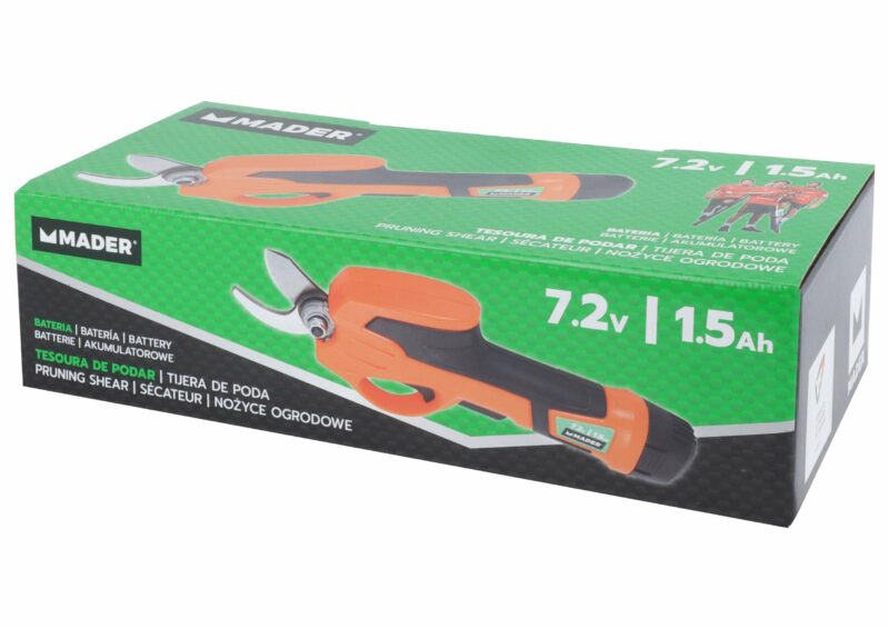MADER 69341 - Tijera de Poda, con Batería 7.2V - 1.5Ah - Imagen 6