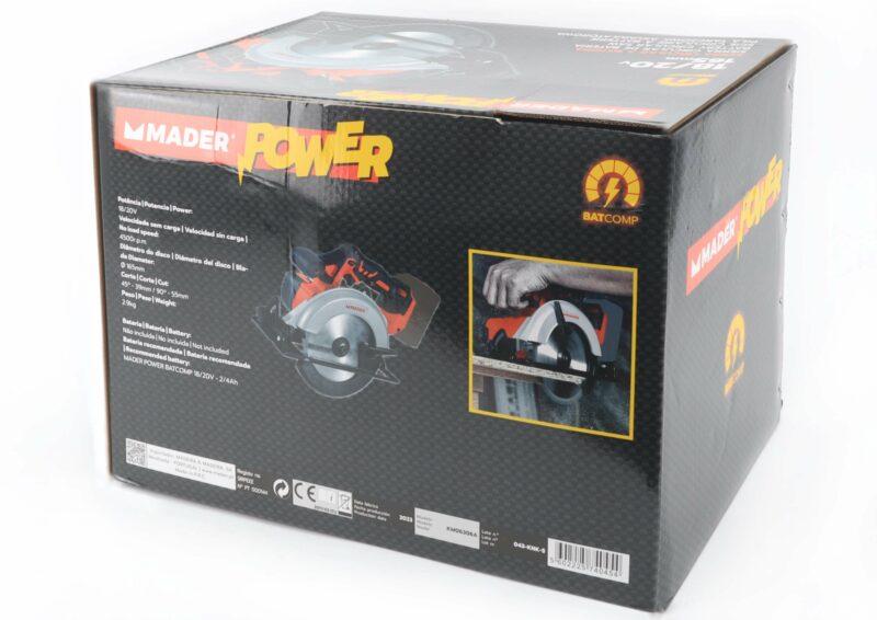 MADER 74045 - Sierra Circular, 18/20V, 165mm - MADER POWER® - Imagen 5