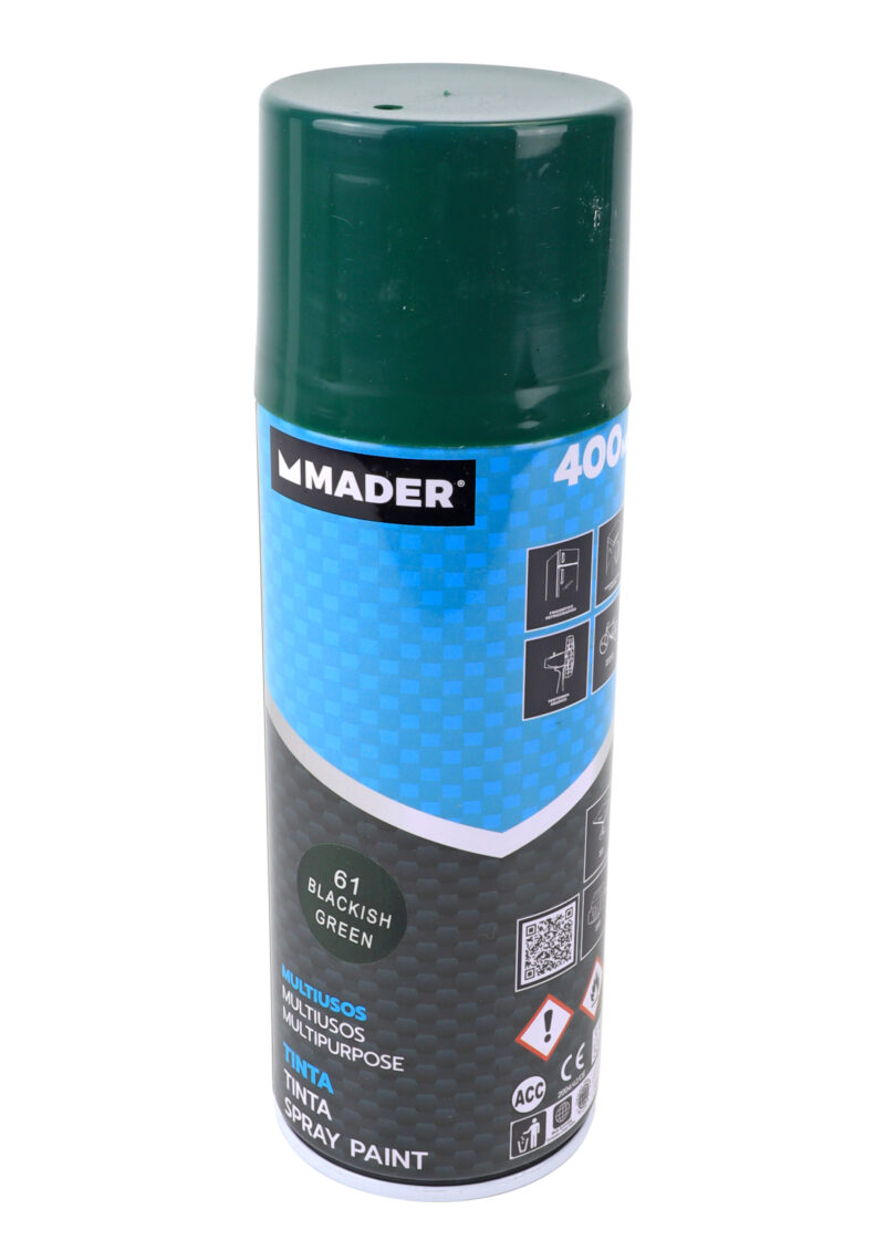 MADER 79405 - Spray Pintura, Multiusos, Blackish Green, Ref. 61, 400ml
