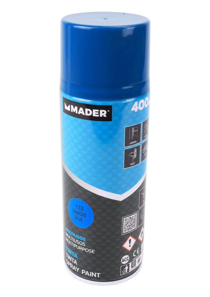 MADER 79408 - Spray Pintura, Multiusos, Diamond Blue, Ref. 133, 400ml