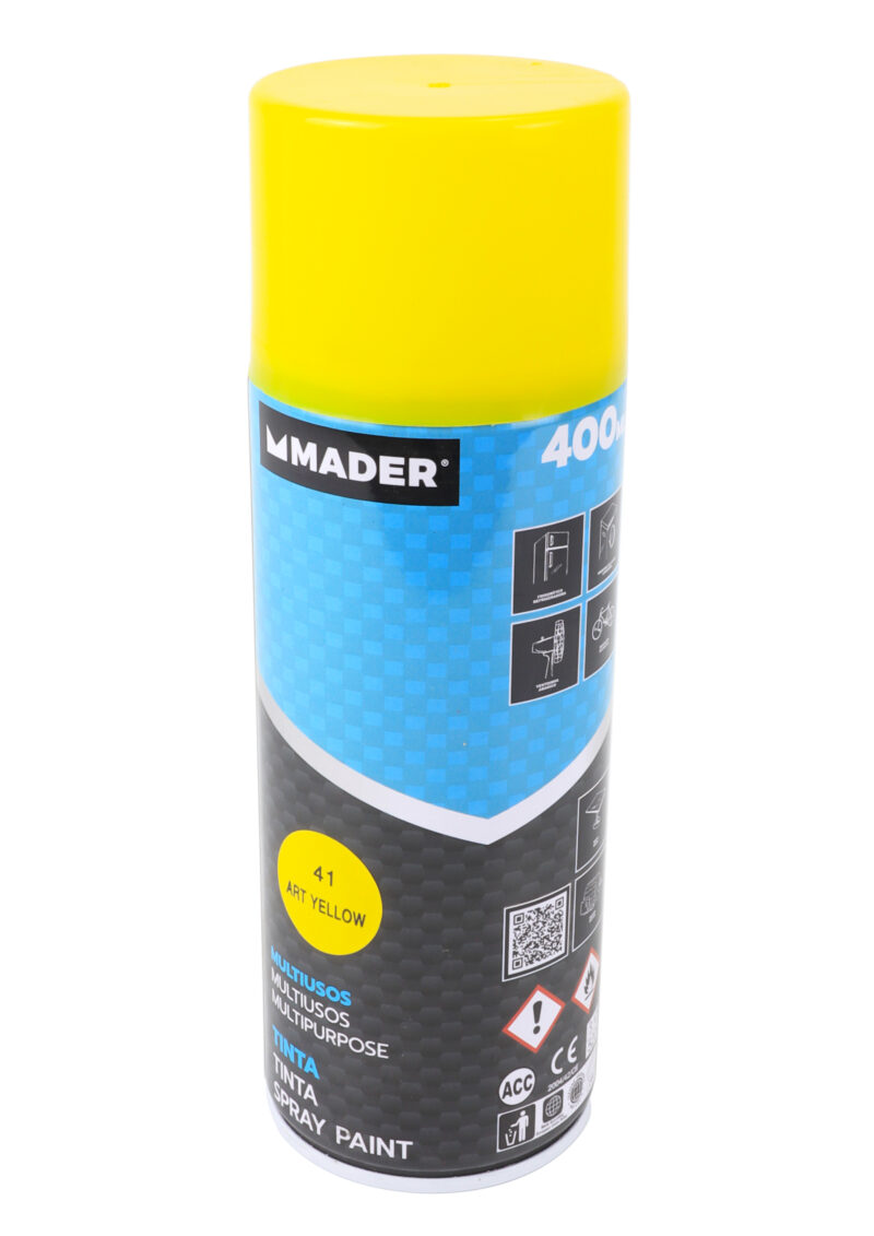 MADER 79419 - Spray Pintura, Multiusos, Art Yellow, Ref. 41, 400ml