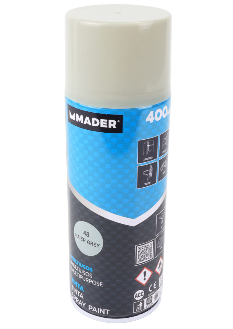 MADER 79437 - Spray Pintura, Multiusos, Haier Grey, Ref. 48, 400ml