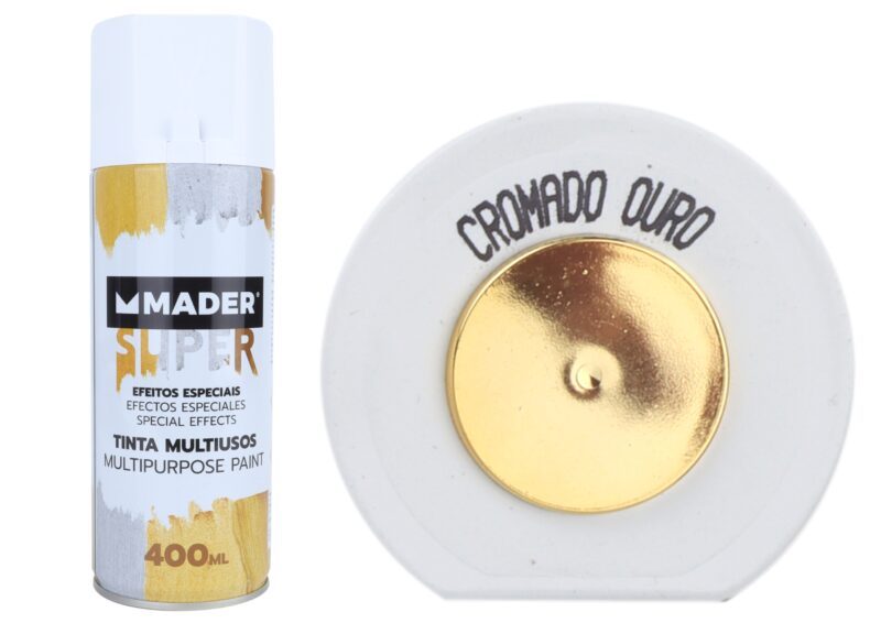 MADER 79792 - Spray Pintura, Efectos Especiales, Cromo, Ouro