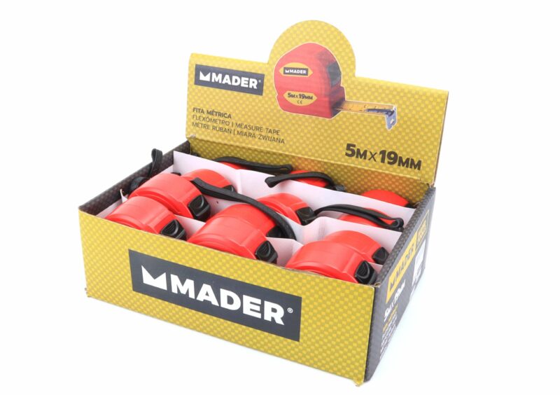 MADER 84609 - Flexómetro, 19mm x 5m, Expositor 12 un - Imagen 2