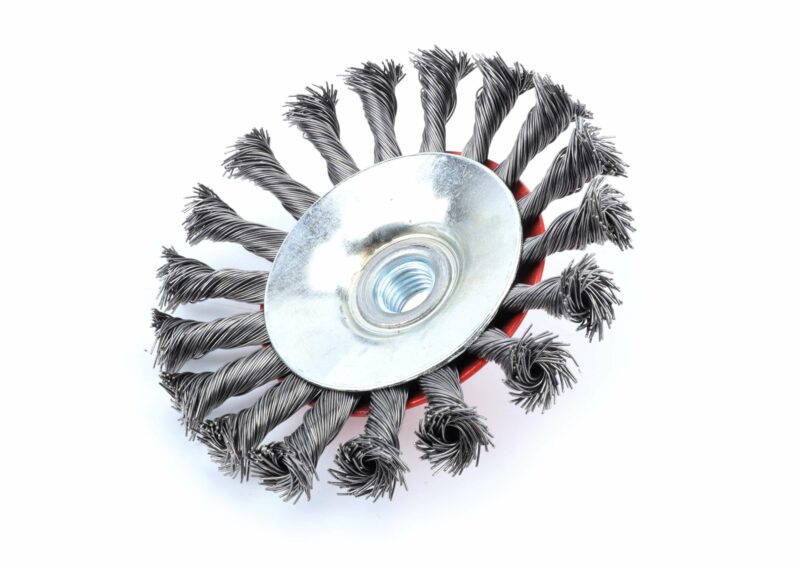 MADER 85211 - Cepillo, Cóncava, Ø 115mm, M14, Acero Trenzado - SINDEX® - Imagen 2