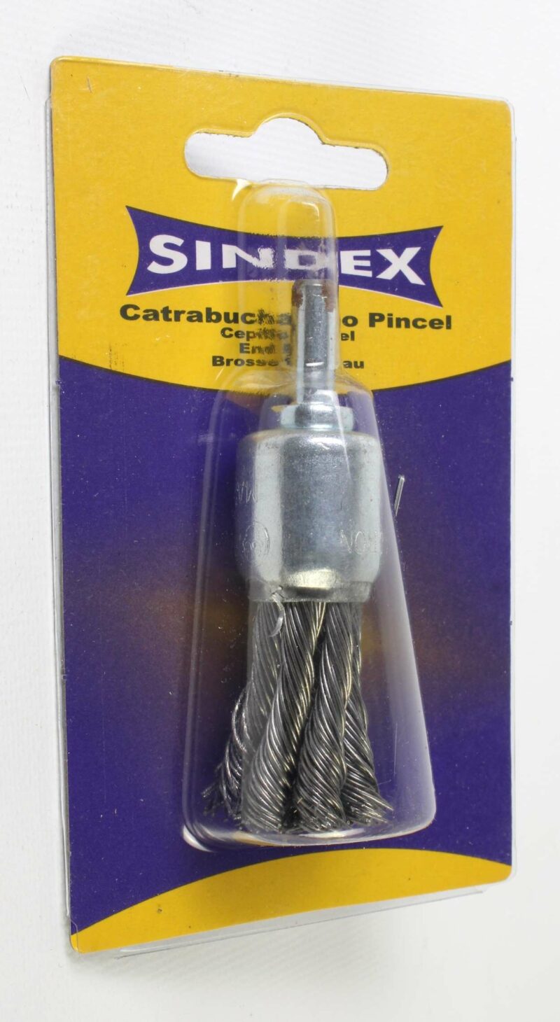 MADER 85227 - Cepillo, tipo Pincel, Ø 19mm, Clavo, Acero Trenzado - SINDEX® - Imagen 4