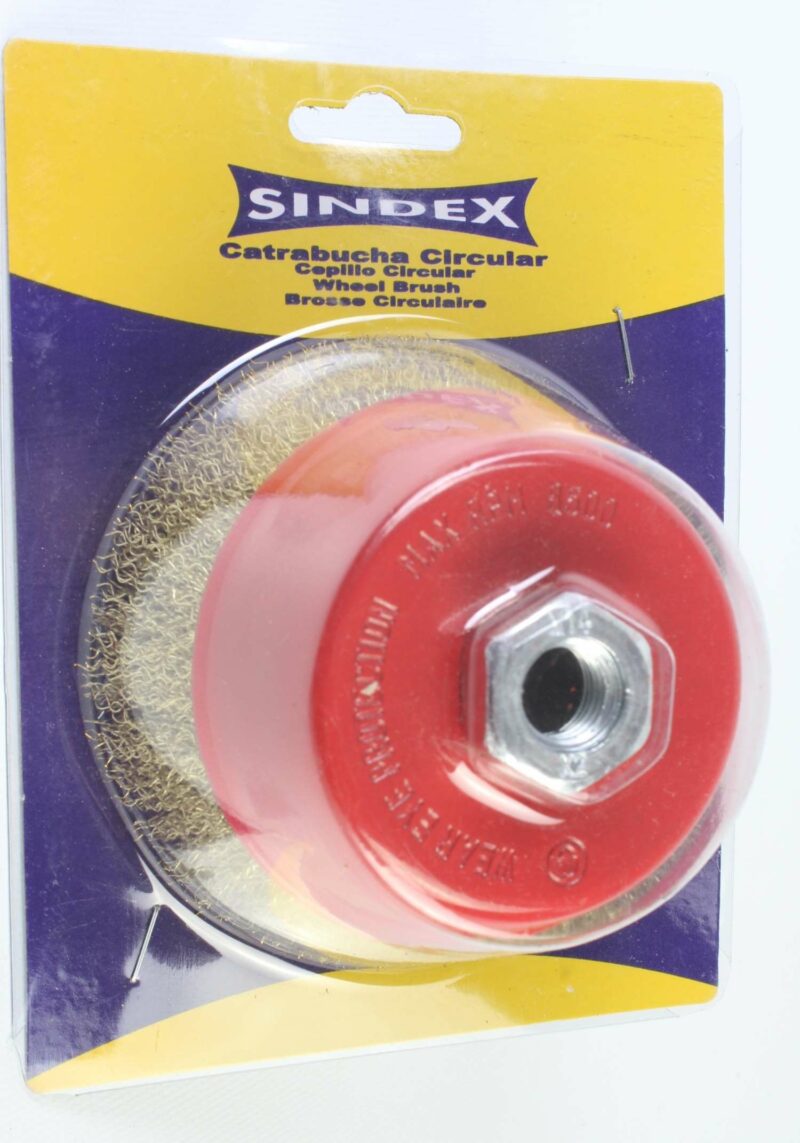 MADER 85249 - Cepillo, tipo Taza, Ø 100mm, M14, Latón - SINDEX® - Imagen 4