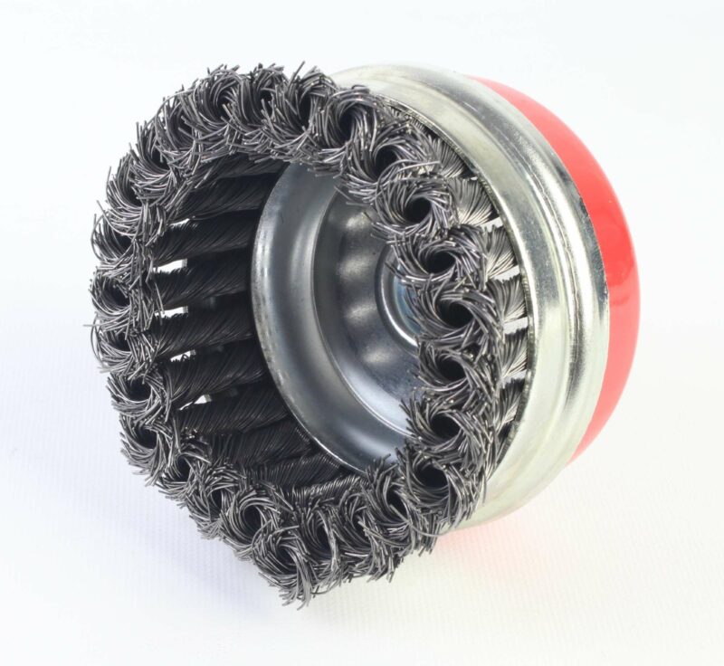 MADER 85272 - Cepillo, tipo Taza, Ø 100mm, M14, Acero Trenzado, Anillo - SINDEX® - Imagen 2