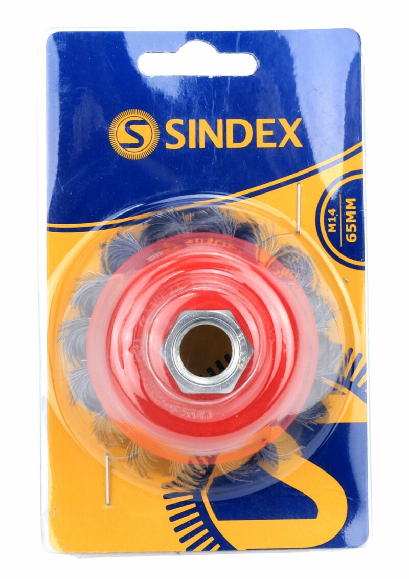 MADER 85349 - Cepillo, tipo Taza, Ø 65mm, M14, Acero Trenzado - SINDEX® - Imagen 4