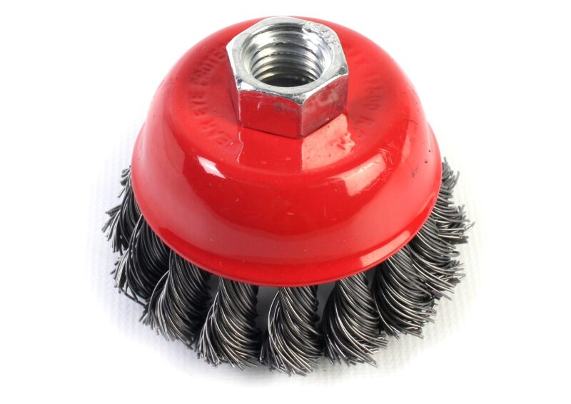MADER 85349 - Cepillo, tipo Taza, Ø 65mm, M14, Acero Trenzado - SINDEX®