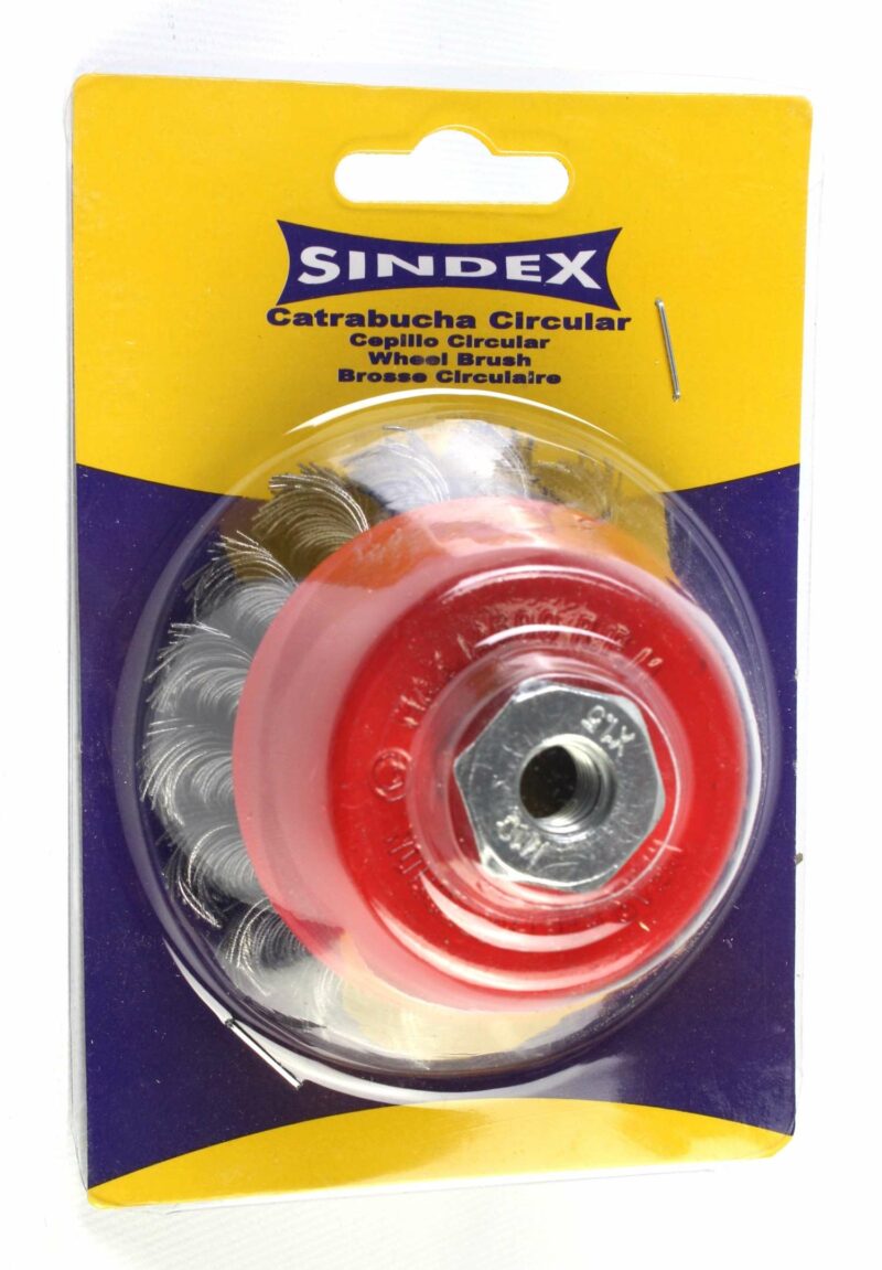 MADER 85351 - Cepillo, tipo Taza, Ø 80mm, M10, Acero Trenzado - SINDEX® - Imagen 4