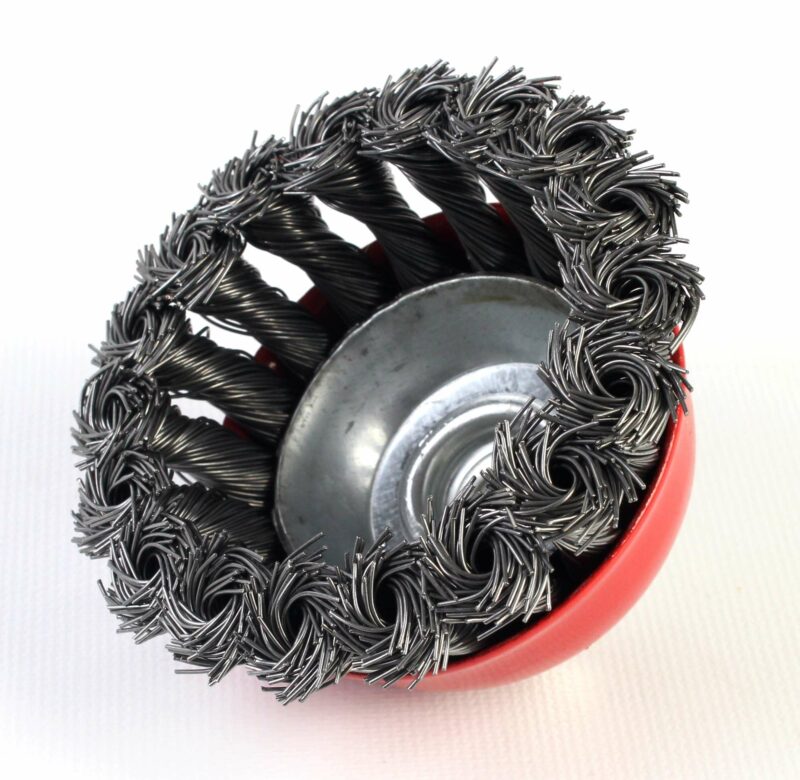 MADER 85351 - Cepillo, tipo Taza, Ø 80mm, M10, Acero Trenzado - SINDEX® - Imagen 2