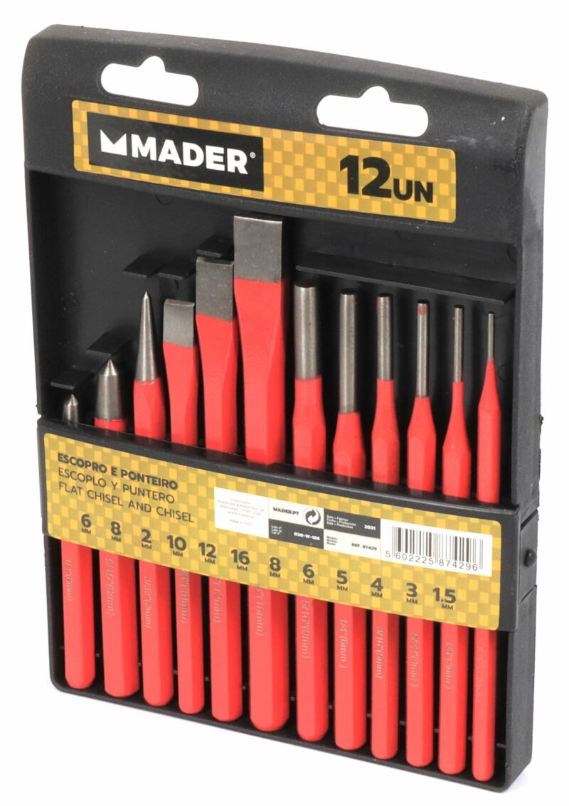 MADER 87429 - Escoplo y Puntero, 12un - Imagen 3