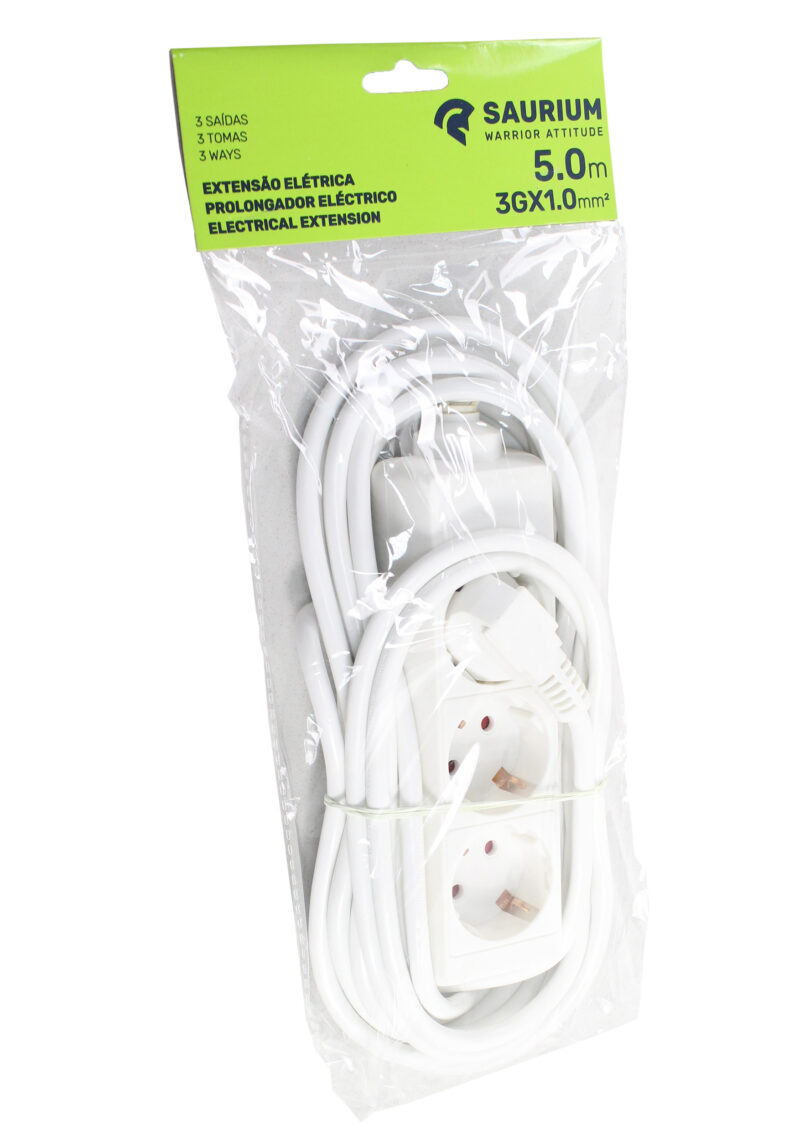 MADER 89303 - Base de Enchufes, 5m, 3G x 1mm² - SAURIUM® - Imagen 2