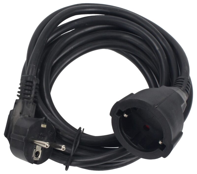 MADER 90681 - Prolongador Eléctrico, Negra, 5m, 3Gx1.5mm²