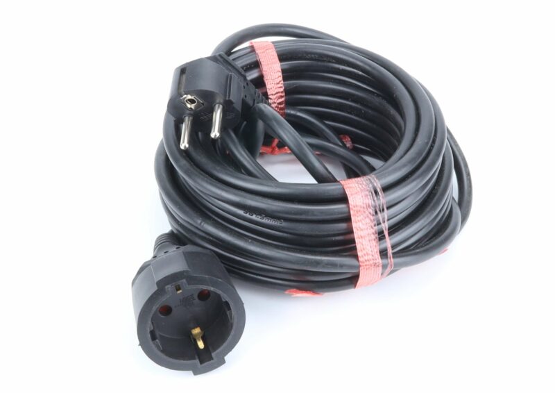 MADER 90682 - Prolongador Eléctrico, Negra, 10m, 3Gx1.5mm²