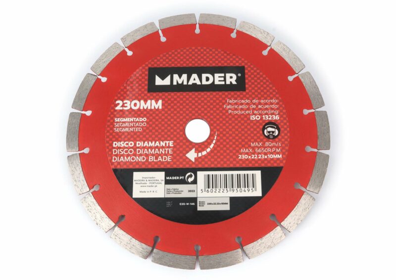 MADER 95049 - Disco Diamante, Segmentado, 230mm
