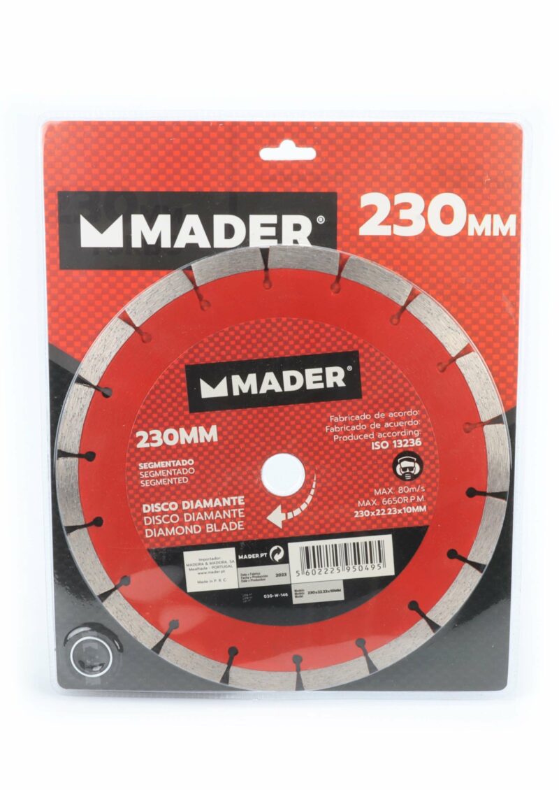 MADER 95049 - Disco Diamante, Segmentado, 230mm - Imagen 4