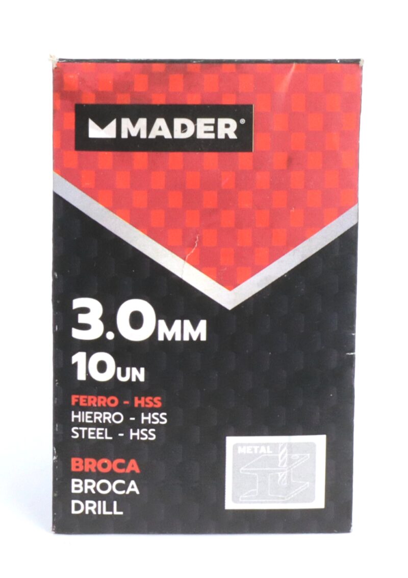 MADER 95104 - Brocas HSS para Metales, 3x60mm - Imagen 4