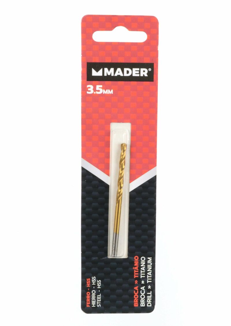 MADER 95155 - Brocas HSS para Metales, Titanio, 3.5mm - Imagen 3