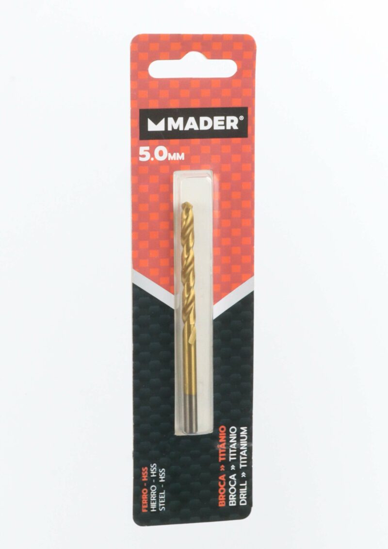 MADER 95158 - Brocas HSS para Metales, Titanio, 5mm - Imagen 3
