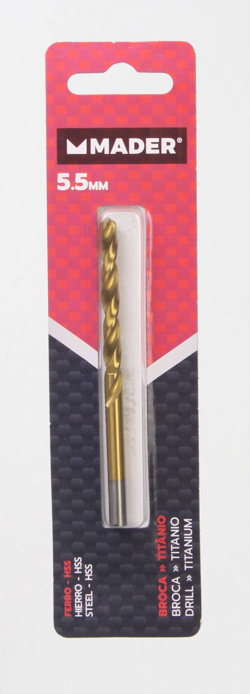 MADER 95159 - Brocas HSS para Metales, Titanio, 5.5mm
