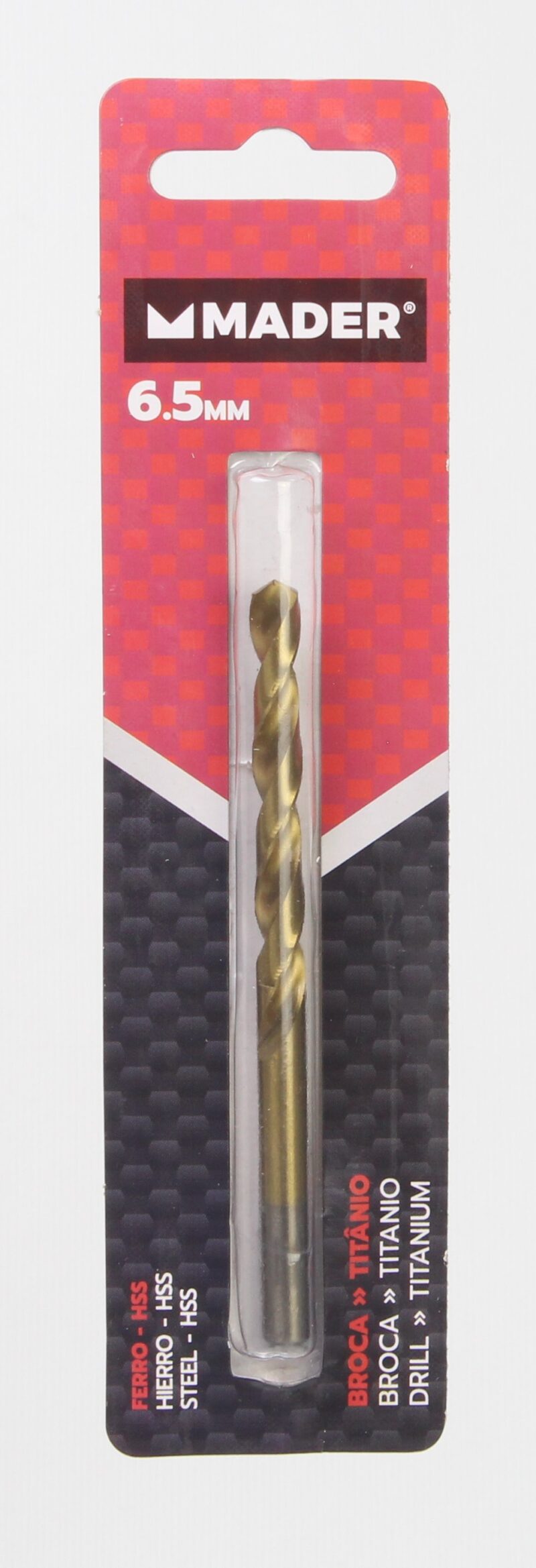 MADER 95161 - Brocas HSS para Metales, Titanio, 6.5mm