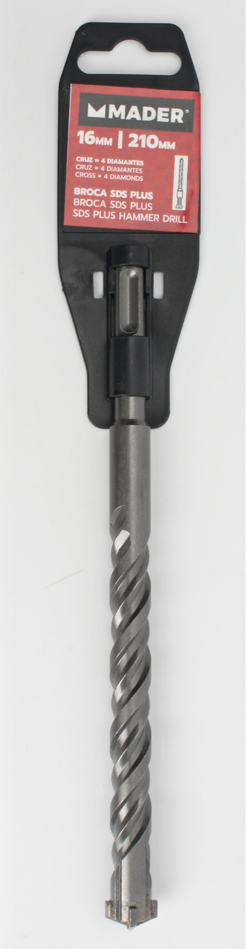 MADER 95786 - Broca para Hormigón, SDS Plus, Cruz, 16x210mm - Imagen 5