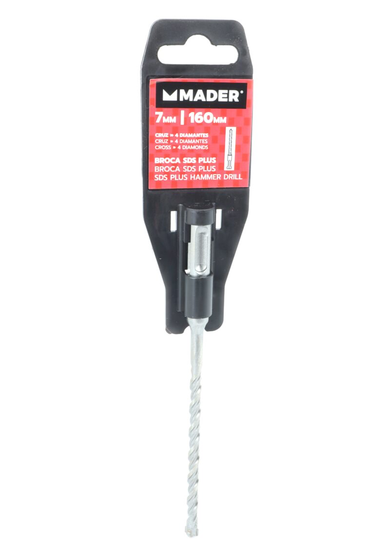 MADER 95795 - Broca para Hormigón, SDS Plus, Cruz, 7x160mm - Imagen 5