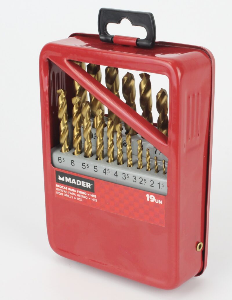 MADER 95807 - Juego Brocas Titanio, HSS, 19Un - Imagen 5