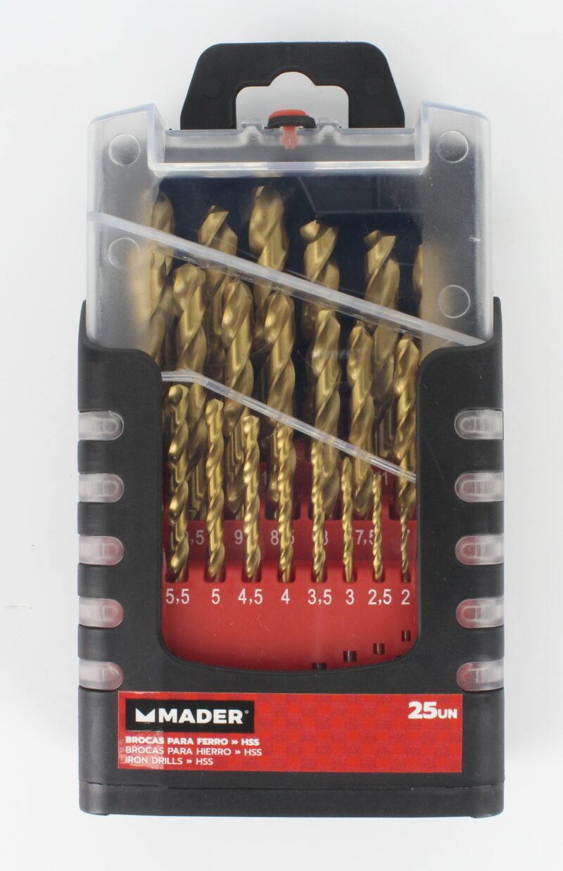 MADER 95808 - Juego Brocas Titanio, HSS, 25Un - Imagen 5