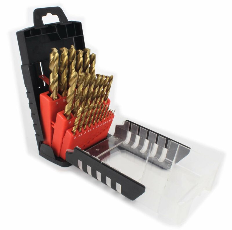 MADER 95808 - Juego Brocas Titanio, HSS, 25Un