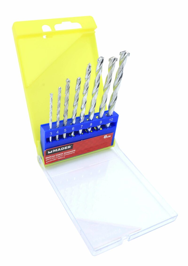 MADER 95816 - Juego Brocas, Punta Diamante, para Hormigón, 8Un - Imagen 4