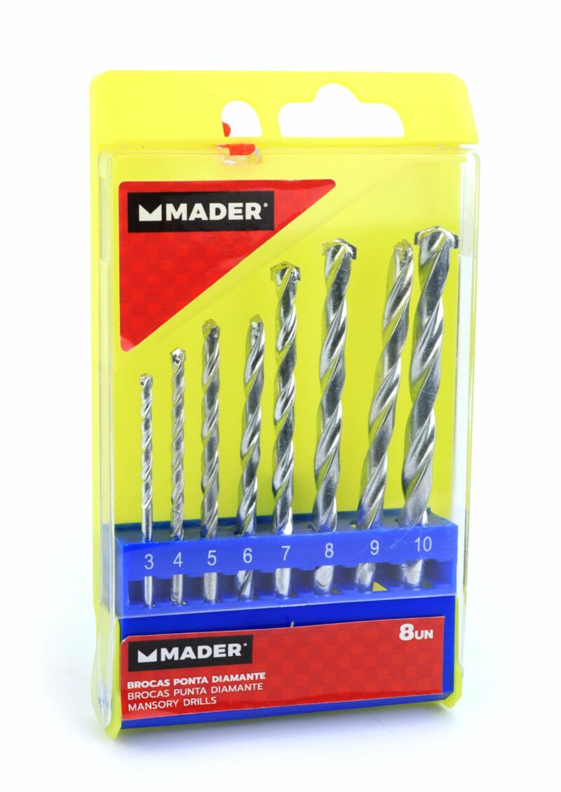 MADER 95816 - Juego Brocas, Punta Diamante, para Hormigón, 8Un - Imagen 5