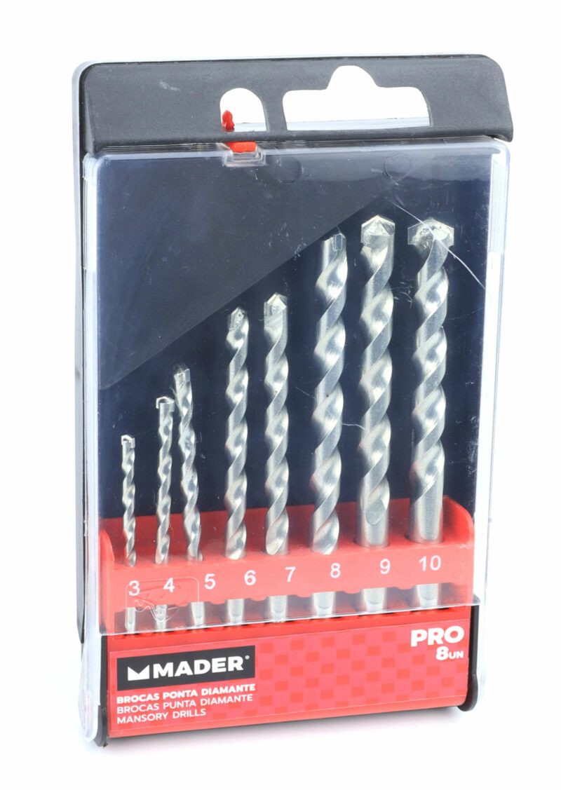 MADER 95818 - Juego Brocas Profesional, Punta Diamante, para Hormigón, 8Un - Imagen 5