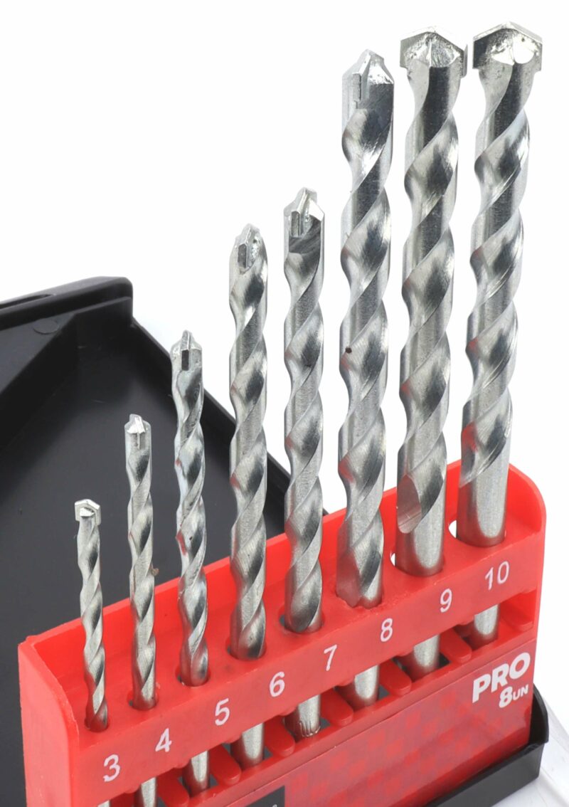 MADER 95818 - Juego Brocas Profesional, Punta Diamante, para Hormigón, 8Un - Imagen 3