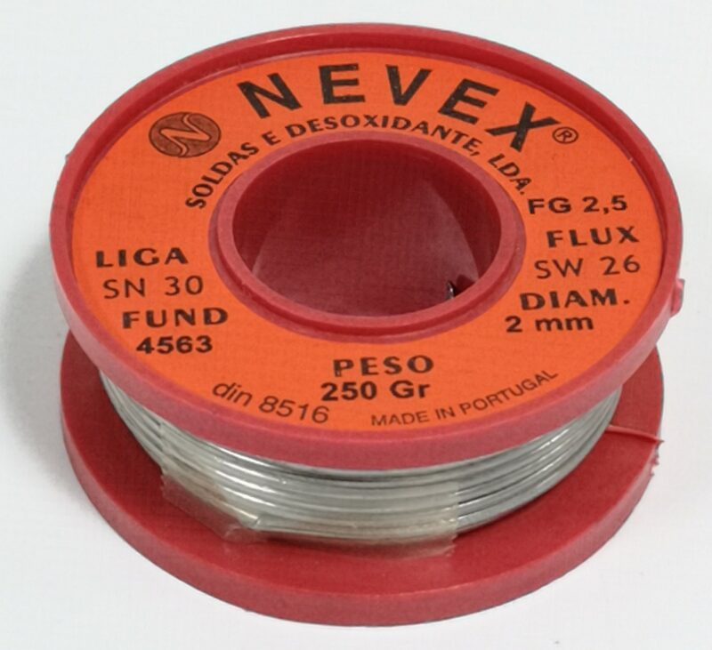 MADER 98067 - Solda » Estaño con Resina, Ø2mm, 250g - NEVEX®