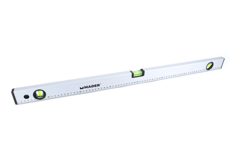 MADER 30523 - Nivel de Aluminio, 3 Borbujas, 80cm - Imagen 6