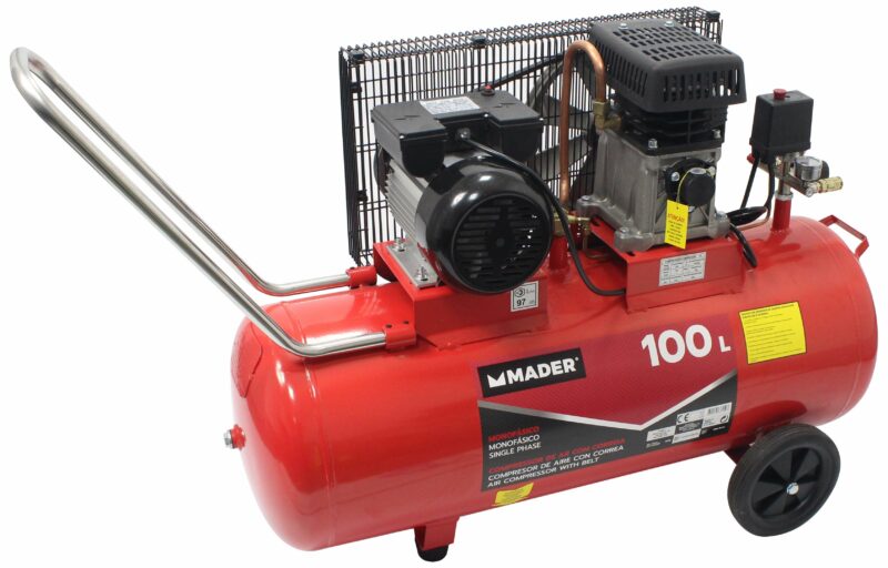 MADER 37159 - Compresor de Aire, Correa, 100L, 2.75hp - Imagen 9