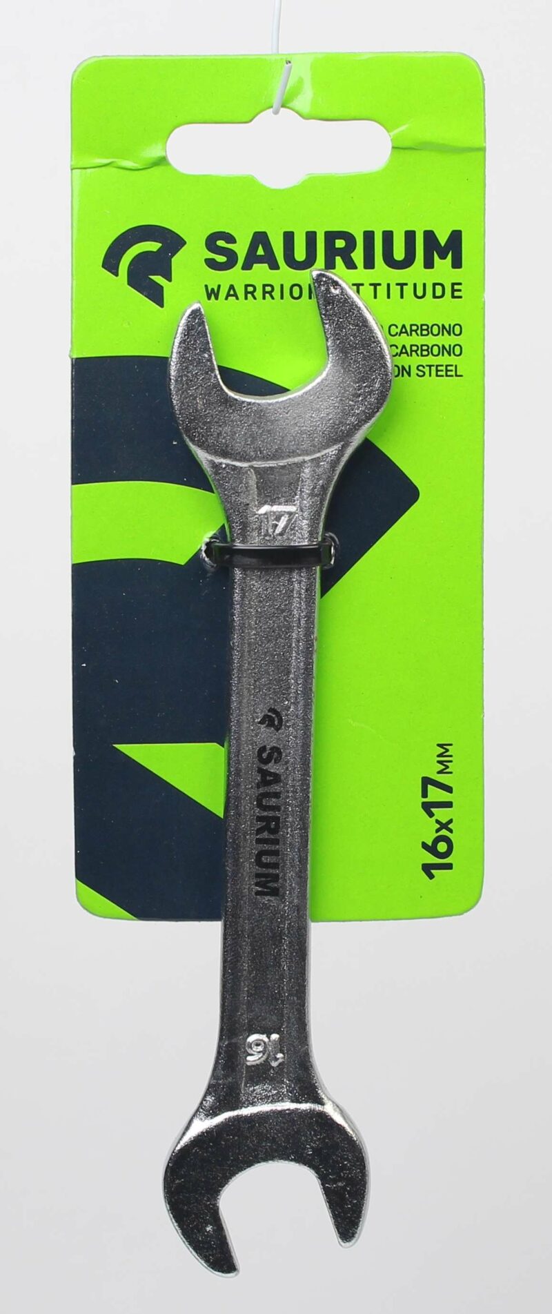 MADER 47203 - Llave 2 Bocas, 16x17mm, Acero Carbono - SAURIUM®