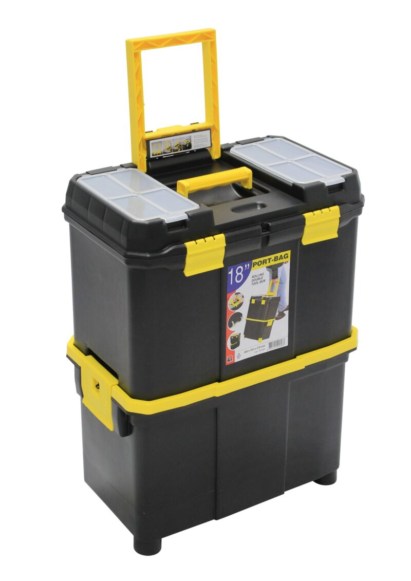 MADER 53758 - Caja Multiusos, Plastico, con Ruedas