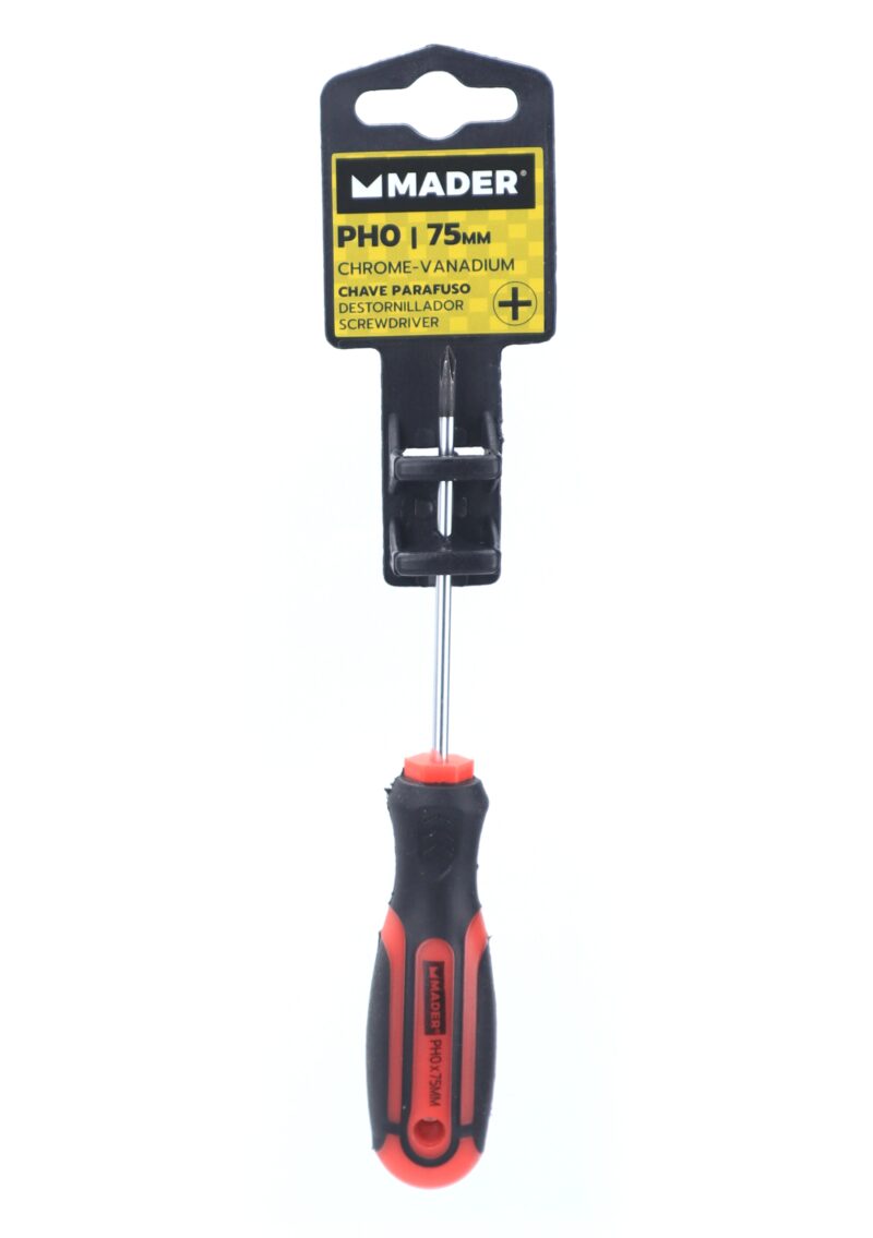 MADER 59464 - Destornillador, Philips, CRV, PH0, 75mm - Imagen 3