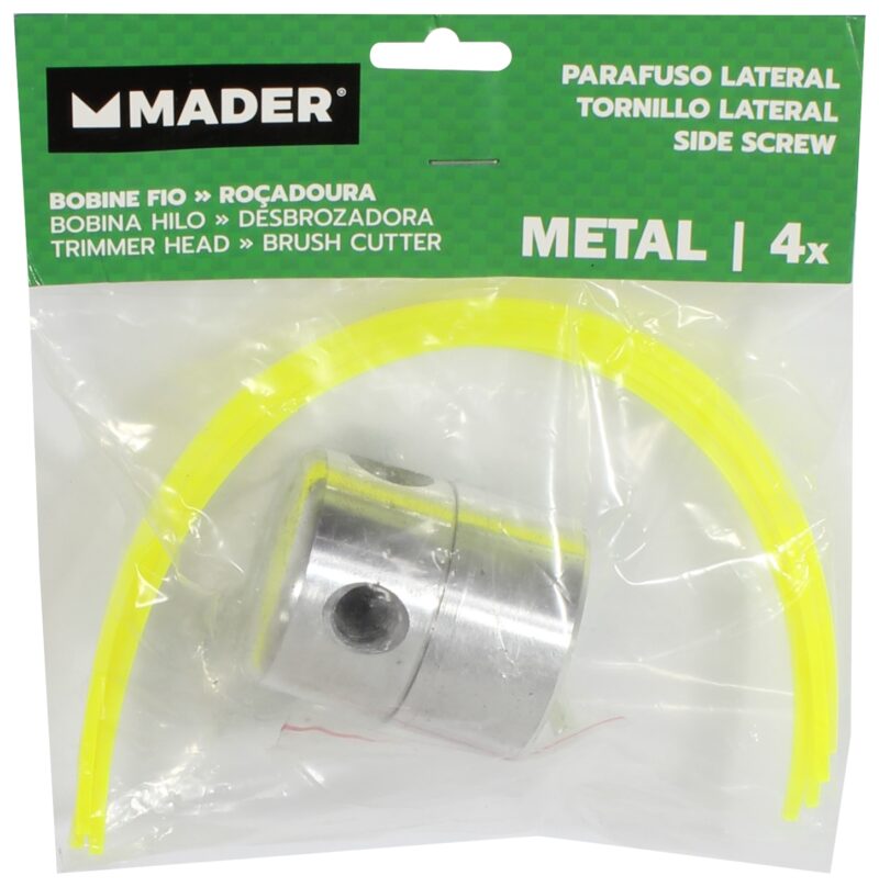 MADER 69294 - Bobina para Desbrozadora, Metal, 4 Agujeros, 3mm, Tornillo Lateral - Imagen 6
