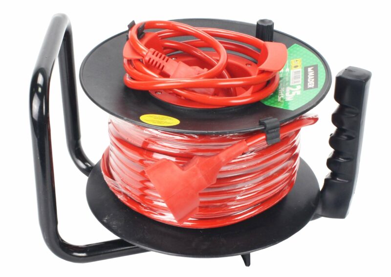 MADER 90674 - Prolongador Eléctrico, con Enrollacable, Exterior, 25m, 3G x 1,5mm² - Imagen 3