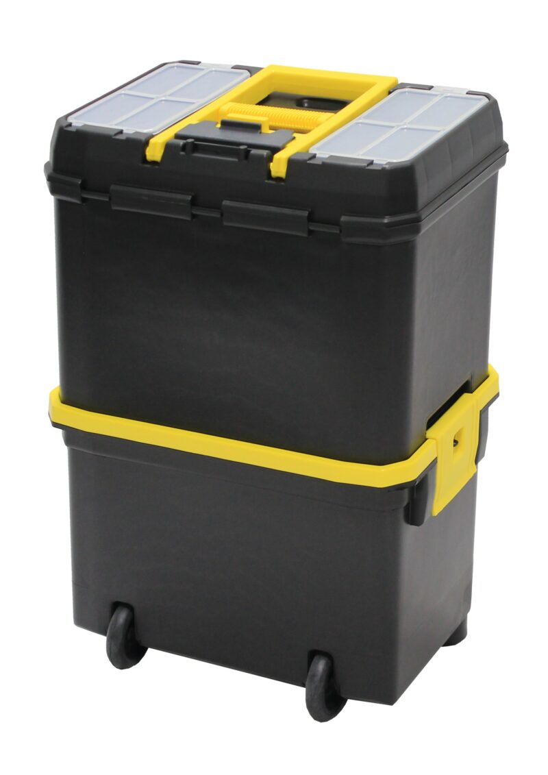 MADER 53758 - Caja Multiusos, Plastico, con Ruedas - Imagen 3