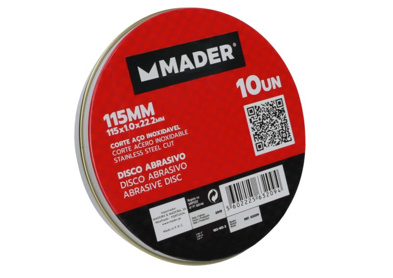 MADER 63209 - Disco Abrasivo, Corte Acero Inox, 115mm, 10un - Imagen 6
