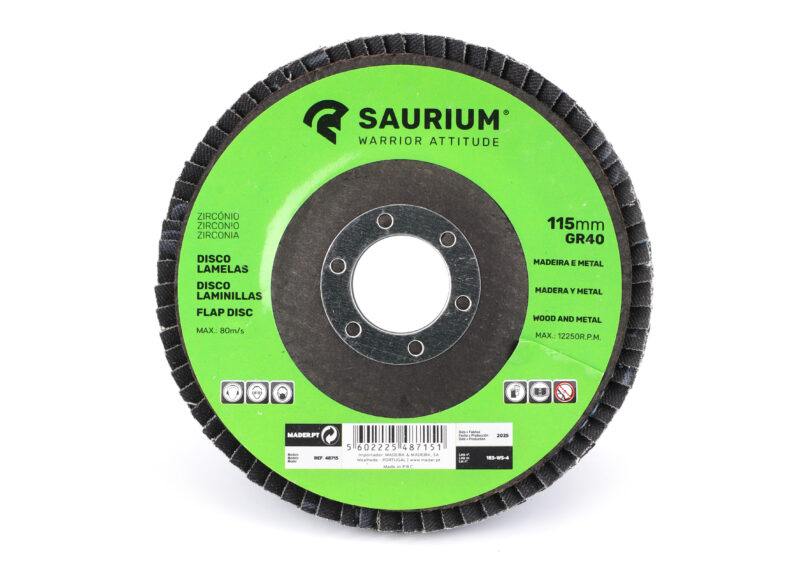MADER 48715 - Disco Laminillas, Zirconio, 115mm, GR40 - SAURIUM®