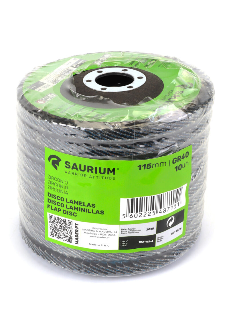 MADER 48715 - Disco Laminillas, Zirconio, 115mm, GR40 - SAURIUM® - Imagen 4