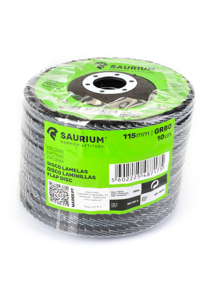 MADER 48717 - Disco Laminillas, Zirconio, 115mm, GR80 - SAURIUM® - Imagen 4